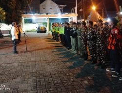 Polsek Babat dan beberapa ormas Gelar Apel Siaga Malam Tahun Baru 2026