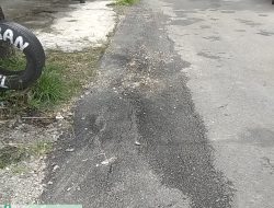 Proyek Jalan Hotmix Dana CSR Bank Negara Indonesia Disorot Warga Datinawong, Diduga Dikerjakan Asal-asalan.