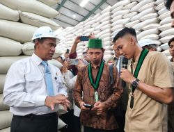 HMI Surabaya Kawal Ketahanan Pangan, Dampingi Mentan Sidak Gudang Bulog di Sidoarjo