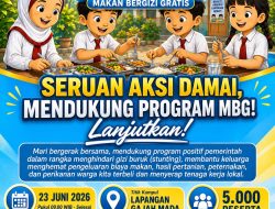 Ribuan Relawan Program Makan Bergizi Gratis di Lamongan Gelar Aksi Damai