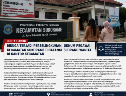 Diduga Terjadi Perselingkuhan, Oknum Pegawai Kecamatan Sukorame Didatangi Seorang Wanita di Kantor Kecamatan