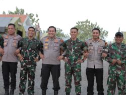 Kapolres Lamongan Perkuat Sinergitas TNI–Polri, Kunjungi Yonif TP 887/KJM dan Tinjau Lokasi TMMD