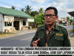 SPPG 1 Babat Diduga Tolak Kerja Sama dengan BUMDes. Ketua Lembaga Investigasi Negara Lamongan Angkat Bicara